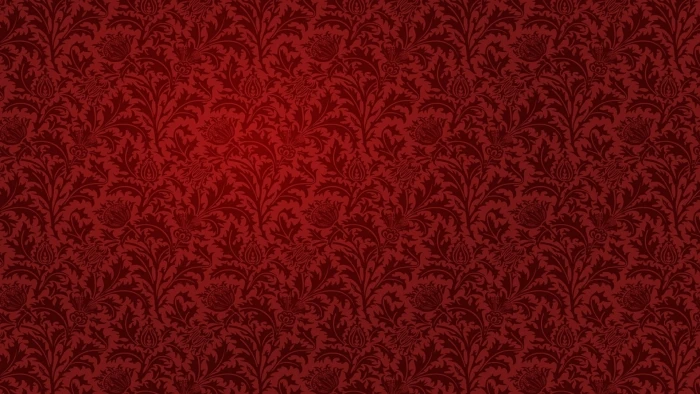red floral textile patterns lines bright color surface texture 2k