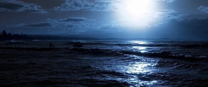 ultra wide photography nature sea water sky wave scenics 2k