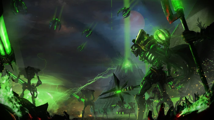 Warhammer 40 Necrons arts culture and entertainment night 2k