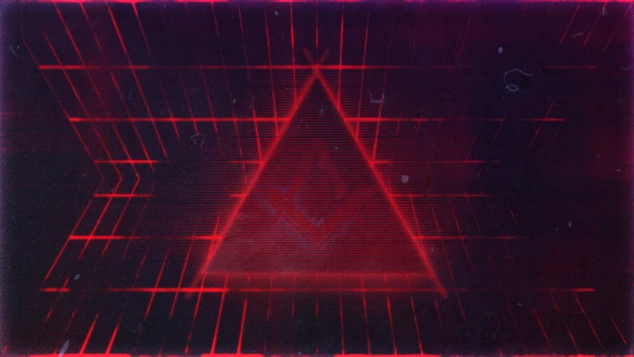 triangular red light illustration abstract triangle lines 2k