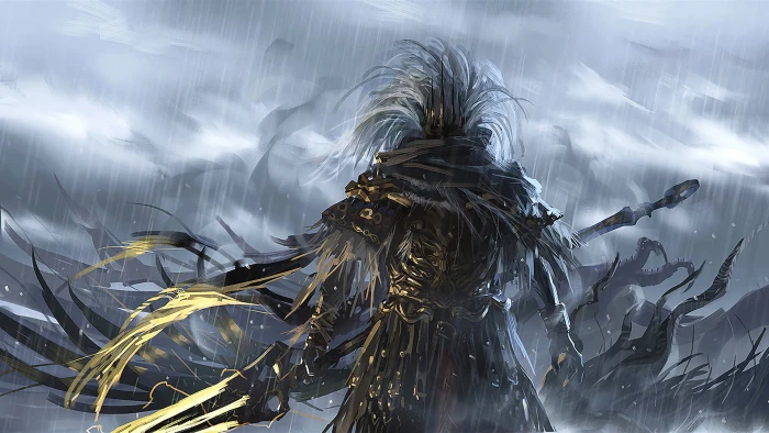video game wallpaper Dark Souls III games Nameless King 2k
