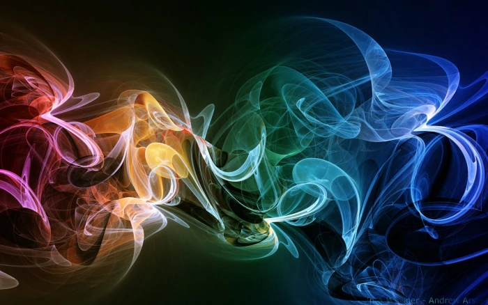 Windows 7 Colorful assorted color smoke wallpaper Computers 2k