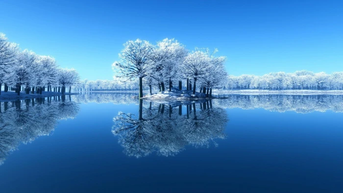 Water day phase clean desktop winter scenery 2k