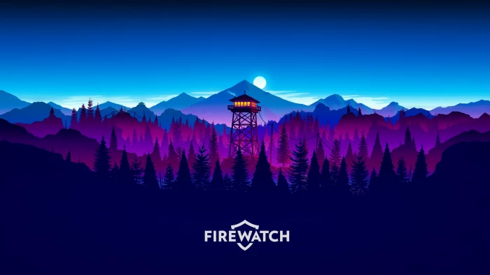 artwork digital art Firewatch forest Gamer illustration 2k 4k