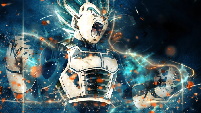 Dragon Ball Z Vegeta wallpaper Super Saiyajin Blue 2k