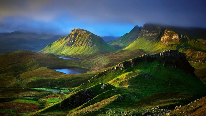 highland nature scotland mount scenery mountain skye lakes 2k