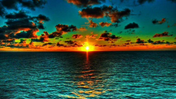 nature sea sky water ocean sun landscape beach travel 2k