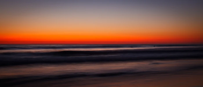 sunset beach sea long exposure sky water scenics nature 2k 4k