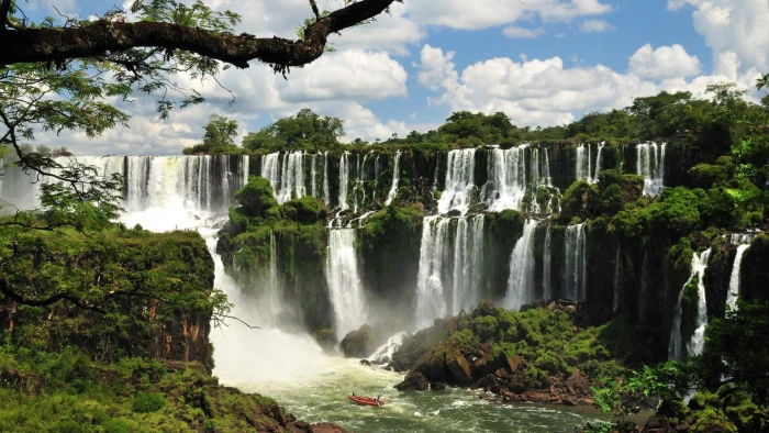 waterfall nature iguazu falls reserve national park 2k