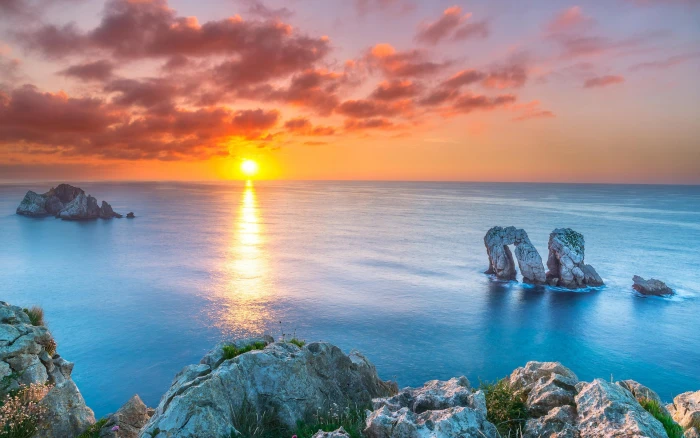 Windows 10 Nature Scenery HD Desktop Wallpaper 05 sea sky water 2k
