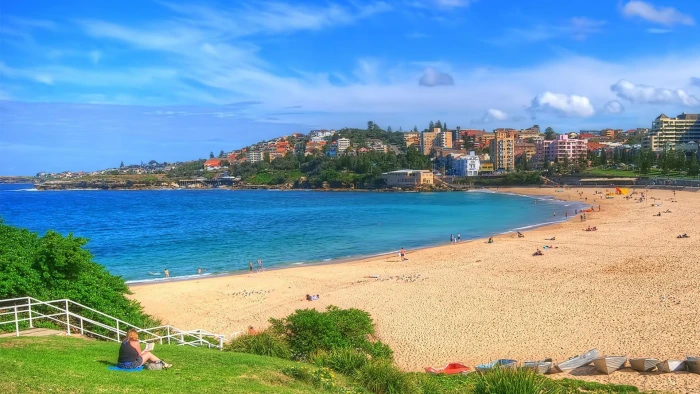 Lovely Coogee Beach In Sydney Australia grass city nature and landscapes 2k