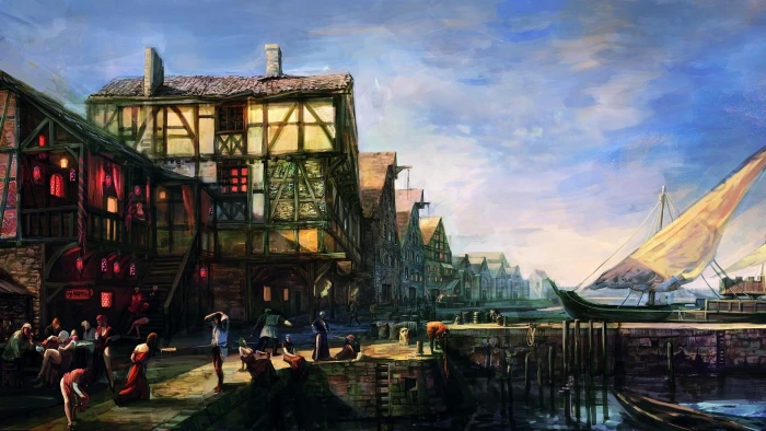 artwork of city video games The Witcher 3 Wild Hunt 2k