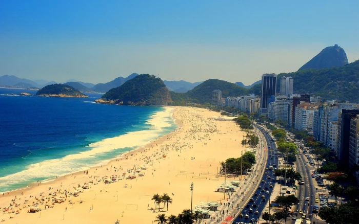 beach brazil Copacabana Rio De Janeiro 2k