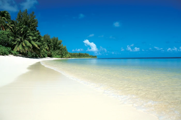 beach sand nature landscape tropical sea water scenics 2k