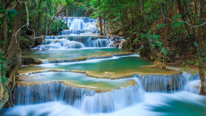 erawan waterfall national park thailand falls 2k