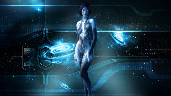 game digital wallpaper Cortana Halo 4 Industries 2k