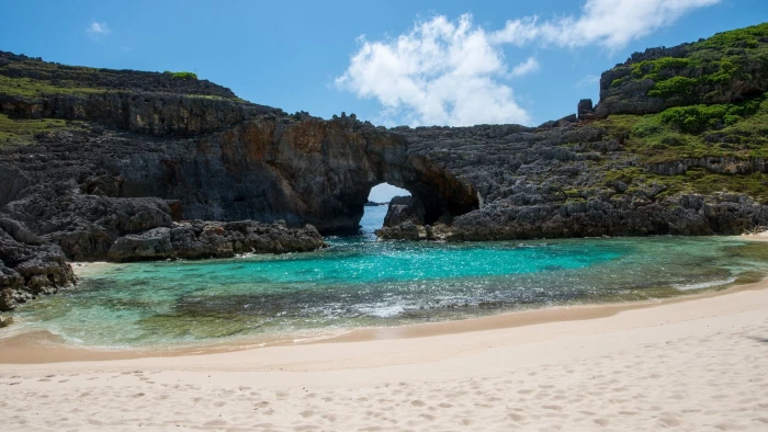 landscape sand beach water sea sky rock beauty in nature 2k