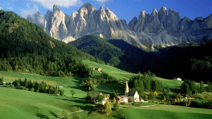 nature mountain valley landscape mountains sky alp water 2k