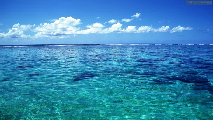 ocean screensaver sea water blue sky scenics nature 2k