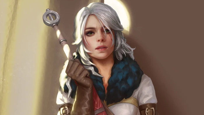 The Witcher 3 Wild Hunt Ciri Green Eyes 2k 4k