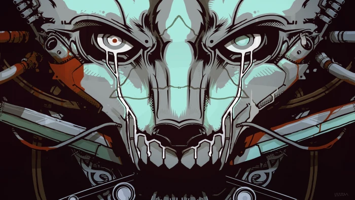 white and red skull wallpaper illustration anime 2k
