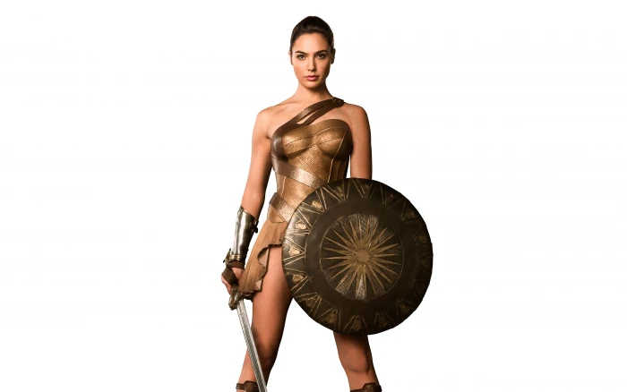 Wonder Woman Gal Gadot young adult women portrait studio shot 2k 4k