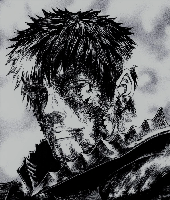 Berserk berserk armor Guts Kentaro Miura sky low angle view