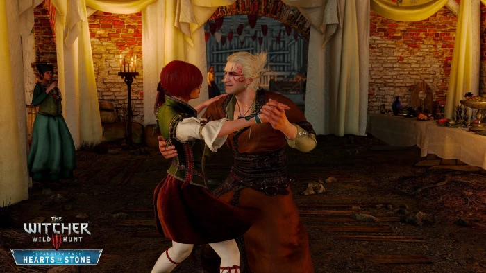 girl dance Geralt DLC The Witcher 3 Wild Hunt Hearts of Stone 2k