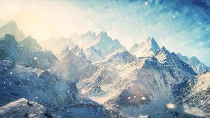 mountain covered with snow wallpaper mountains artwork photo manipulation 2k