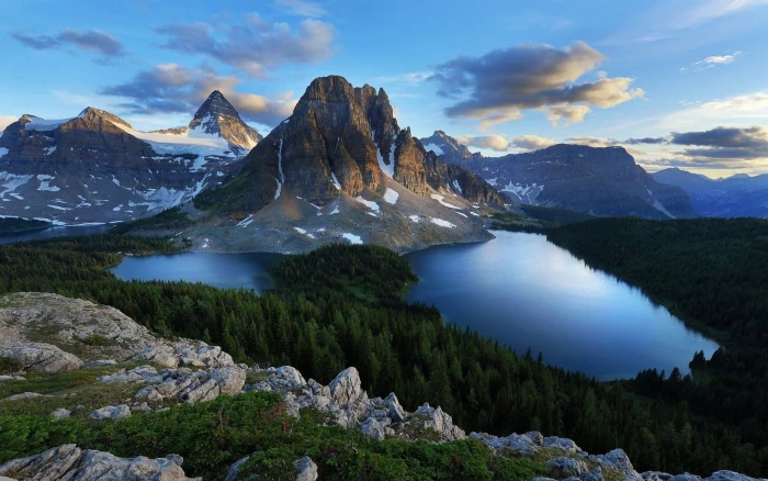 mountain scenery lake forest scenics nature beauty in 2k