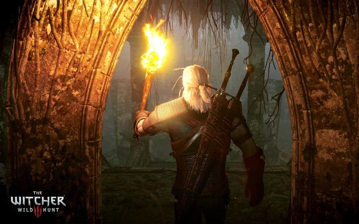 the witcher 3 wild hunt one person adult standing nature 2k