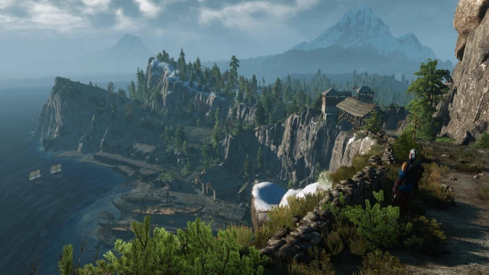 the witcher mountain beauty in nature scenics water 2k
