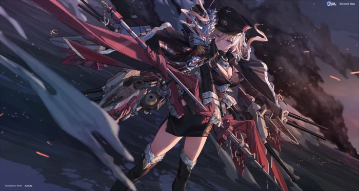 anime video games Azur Lane Bismarck 2k