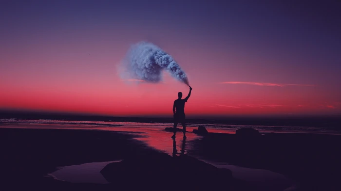 atmosphere amazing shore pink sky still life photography 2k 4k