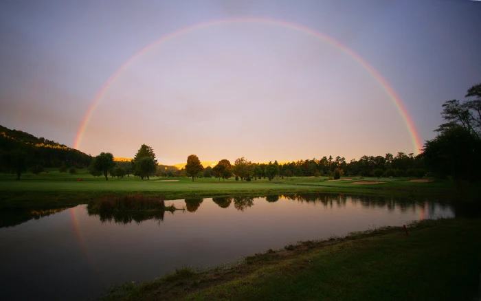 Manzara Resimleri amp; Rainbow green grass Nature Scenery 2k