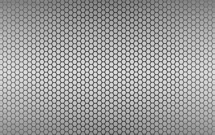 Metal honeycomb pettern black and gray graphic arts 2k