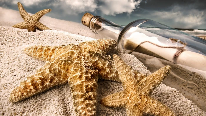 sand bottles starfish beach 2k