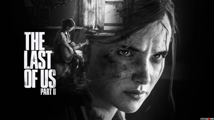 The Last of US Part II game poster girl guitar face Naughty Dog 2k 4k