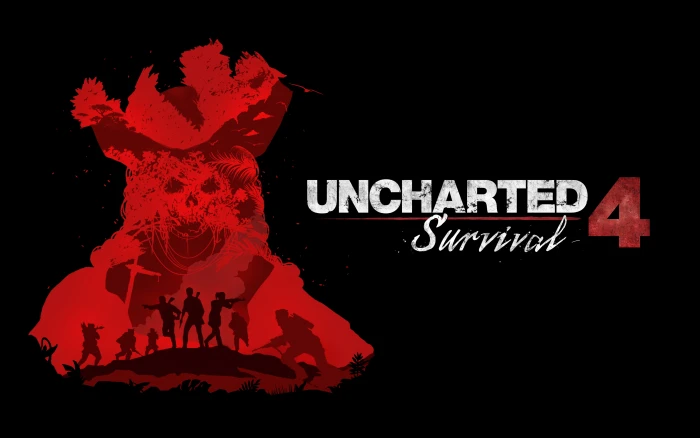 Uncharted 4 A Thiefs End Survival text western script 2k 4k