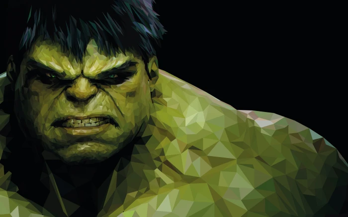 hulk HD Movies Low Poly 2k 4k