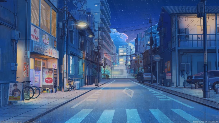 Japan Street illustration digital art artwork city architecture 2k