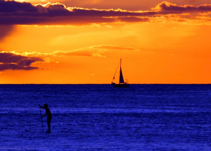 boat and body of water illustration waikiki beach 2k