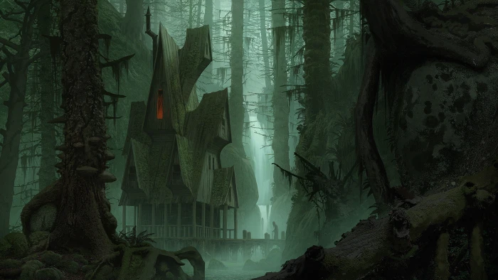 landscape artwork digital art fantasy trees 2k