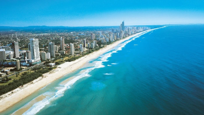 cityscape Australia Gold Coast skyscraper beach sea 2k