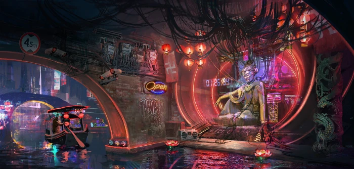 Cyberpunk Video Game Art video games digital art fantasy 2k
