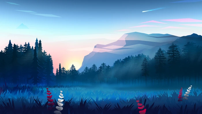 drawing illustration landscape 2k 4k