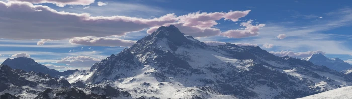mountain landscape mountains multiple display nature Peak 2k 4k
