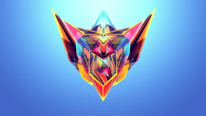 multicolored optical illusion painting abstract artwork colorful 2k