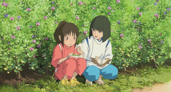 Spirited Away Studio Ghibli anime child plant childhood 2k