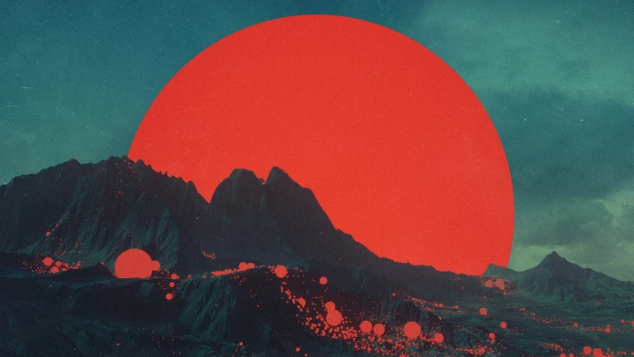 glacier mountain digital art fan fantasy planet mountains 2k